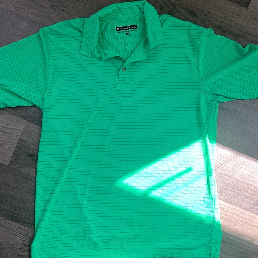 Large “Pebble Beach” Golf Polo, Vibrant Green